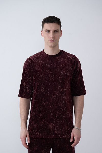 İLKCET MODA Ανδρικό μπλουζάκι Washed Embroidered Premium