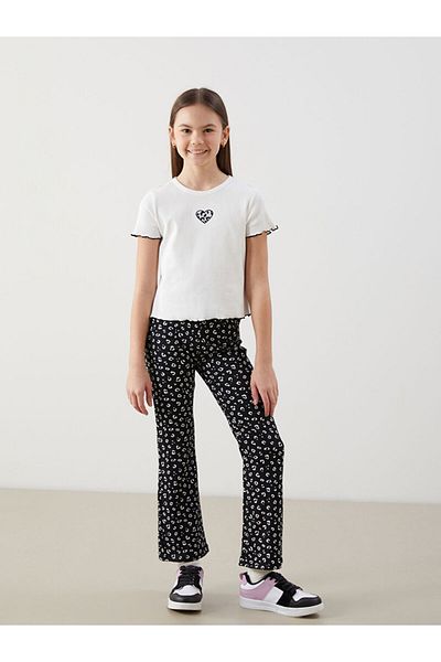 LC Waikiki Crew Neck Girls T-Shirts and Leggings