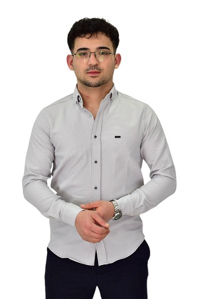 hodbehod Ανδρικό πουκάμισο Lycra Sports Silim Fit BGL-ST04327