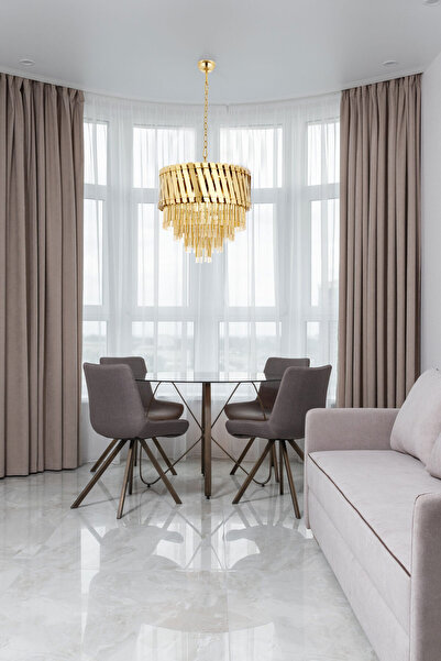 Avonni Av-60354-s60 Sarı Kaplama Modern Avize E27 Metal Paslanmaz 60cm