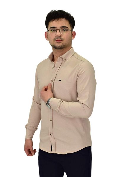 hodbehod Ανδρικό πουκάμισο Lycra Sports Silim Fit BGL-ST04327