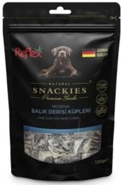 Reflex Morina Balığı Derisi Küpleri Köpek Ödül Maması 130 Gr