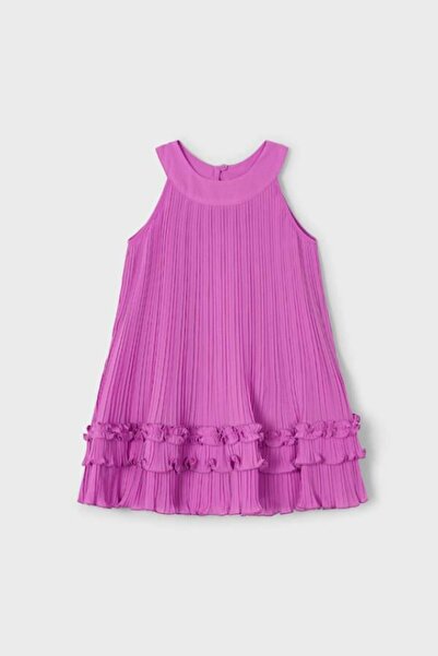 MAYORAL Piliseli Elbise - Pembe