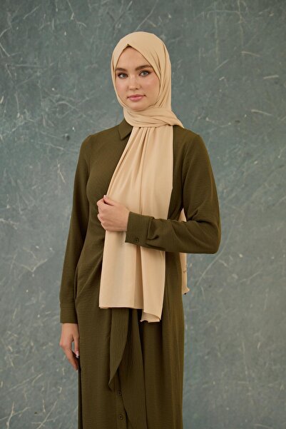 İpekhan Beige None Shawl - 10000-02