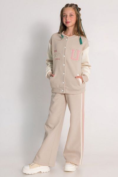 DMB KİDS Dmb Unigue Girl College Jacket - Μπεζ