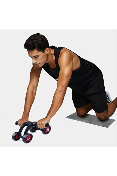 MultiFlexPro Ab Wheel Roller Fitness Karın Kası Aleti 4 Tekerlek Karın Tekerleği Düşük Gürültülü Karın Egzersizi