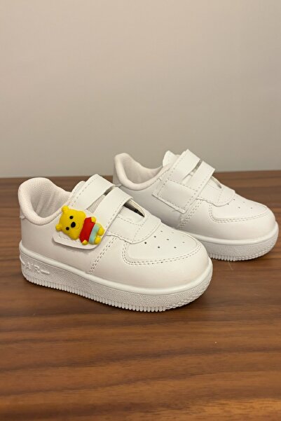 ALTUNTAŞ Unisex Kız Çocuk Erkek Çocuk Cırtlı Ayıcıklı Spor Ayakkabı Sneaker