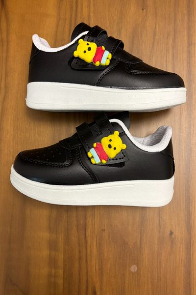 ALTUNTAŞ Unisex Girls' Boys' Velcro Teddy Bear Sports Shoes Sneaker