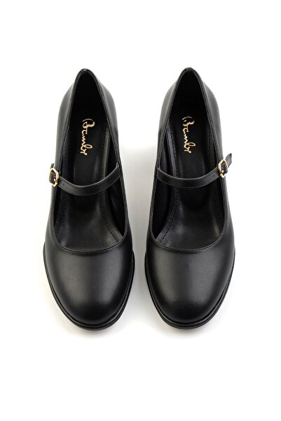 Bambi Siyah  Kadın Klasik Topuklu Ayakkabı K01231481609