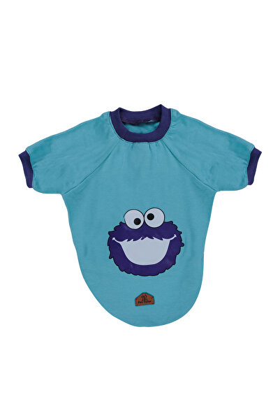 Peti Tailor Köpek Kıyafeti Büyük Irk Cyan Mavi Supreme Tişört