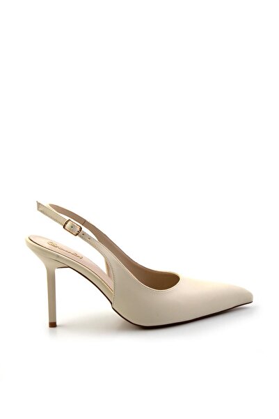 Bambi Bej Kadın Klasik Topuklu Ayakkabı K01209510009