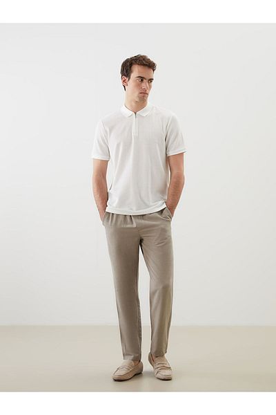 LC Waikiki New Season Standard Fit Linen Look Men's Trousers - S5Gs88Z8