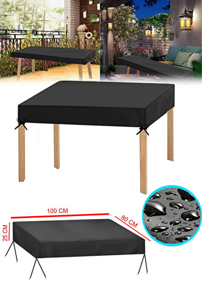 CAPSULE Garden Table Protection Cover Case Waterproof Rainproof Tarpaulin Tablecloth 100x80 cm