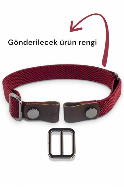 CARAMELOS حزام مرن بدون إبزيم قابل للتعديل - حزام غير مرئي - حزام بإبزيم مخفي