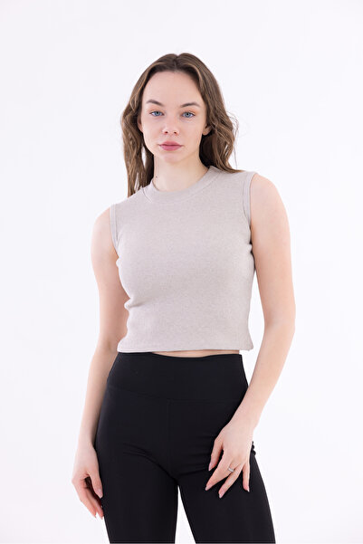 KHAB PREMİUM Crop cu mâneci zero pentru damă