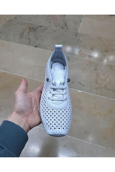 VEFAZEN Women's Genuine Leather Orthopedic Soft Folding Transparent Silicone Sole Daily Casual Shoes