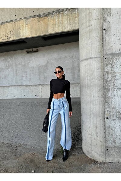 DENİKK ΤΡΕΝΔΙΑ ΕΙΚΟΝΙΚΟ ΣΧΕΔΙΟ BAGGY JEAN ΤΖΙΝ ΠΑΝΤΕΛΟΝΙ