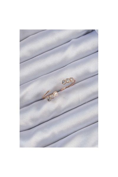 Skygo Xuping Rose Color Zircon Stone Waterway Earrings - Tj-Bkp9430