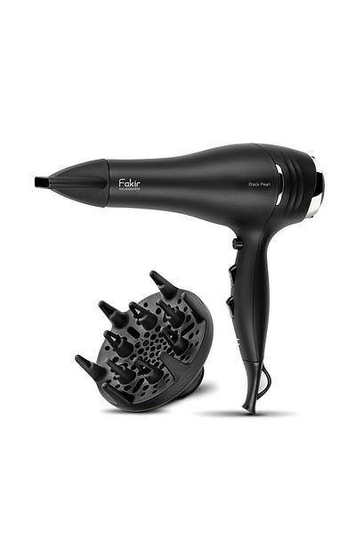 Fakir Fén na vlasy Black Pearl 2200 W, DC motor, 2 rýchlosti, 3 teploty, ionizácia, difuzér, koncentrátor