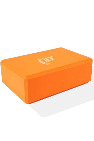 Jet Turkish Hardcover Orange Yoga Brick and Pilates Exercise Balance Block