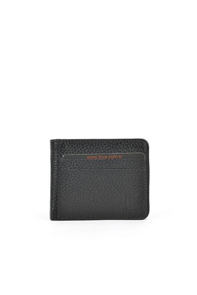 Ziya Men's Genuine Leather Wallet 1519841 Zy111 Black