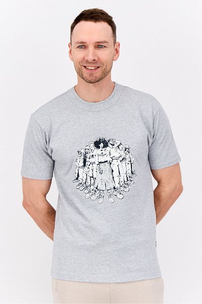 New Balance Men Sportswear Fit Long Sleeves Outdoor T-shirt, Grey