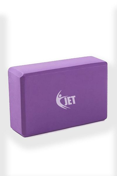 Jet Purple Yoga Brick and Exercise Balance Block Pilates and Yoga