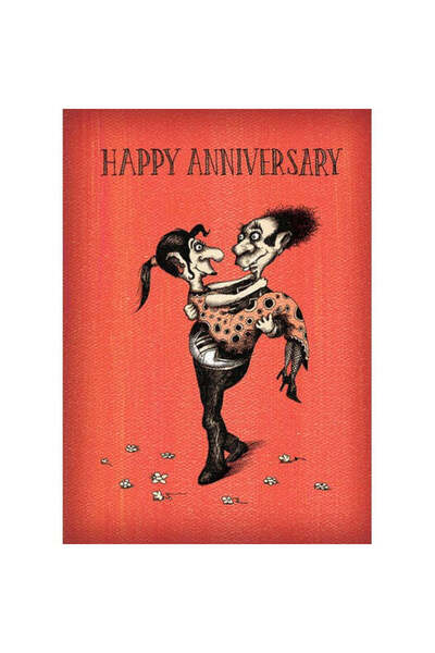 Bald Guy بطاقة تهنئة بمناسبة الذكرى السنوية السعيدة للزوجين المثاليين [072]