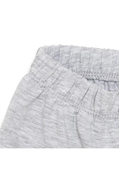 ebebek Hello Baby HelloBaby Unisex Bebek Şort Süprem Kumaş Gri Melanj