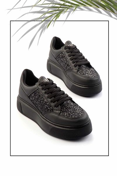 Bambi Women's Black Sneakers K01836004809