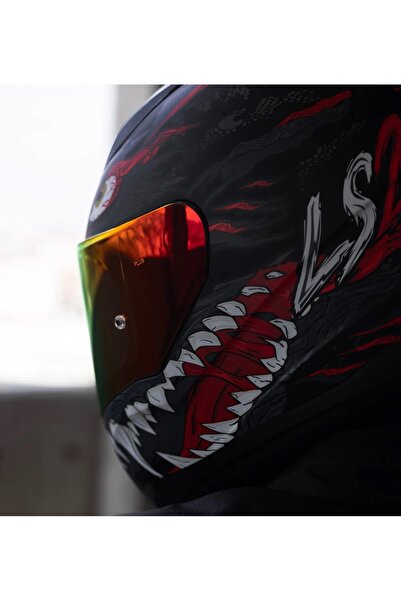 LS2 Rapıd 2 Kaıju Fullface Motosiklet Kaskı (1 Renkli + 1 Şeffaf Vizörlü)