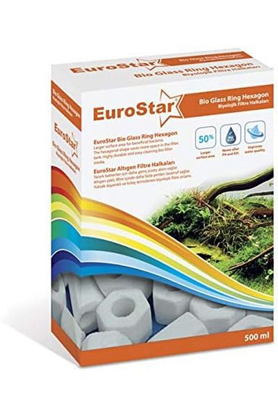 EuroStar 500 ml Bio Filter Ring - Hexagon (Mstzn)