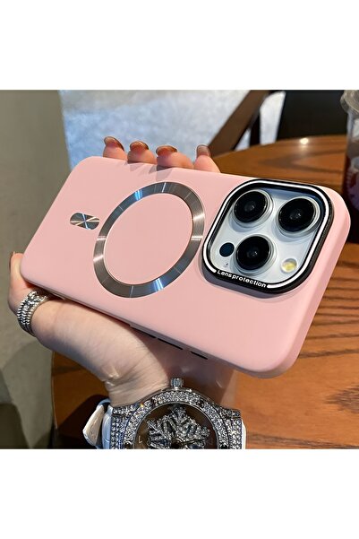 Iphone 15 Plus Uyumlu Lens Koruma Hediyeli Mat MagSafe Özellikli Kılıf