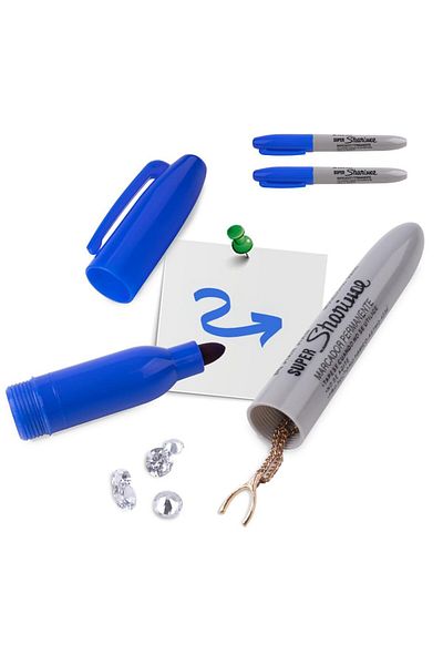 Choice Blue Durable Diversion Safe Marker Pen - Discreet Hidden Storage for Small Valuables - Perfect Fun G