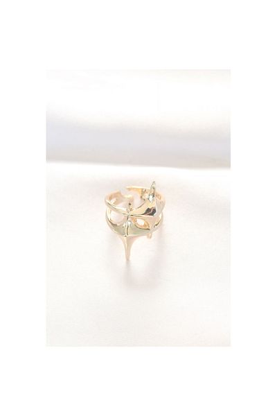 Skygo Star Model Gold Color Adjustable Ring - Tj-Byk3144