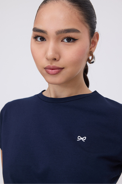 Addax Μπλουζάκι με κορδέλα P1717-X2