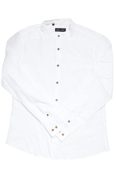 ASG TEKSTİL Slim Fit Long Sleeve Easy-Ironing Sweat-Absorbing Breathable Texture Four Seasons White Men's Shirt