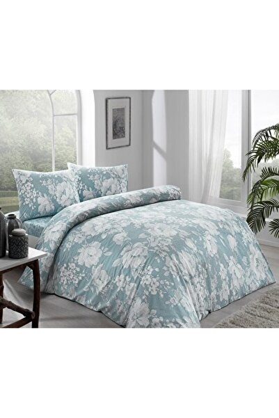 Taç Nevresim Takımı Abril Mavi Çift Kişilik