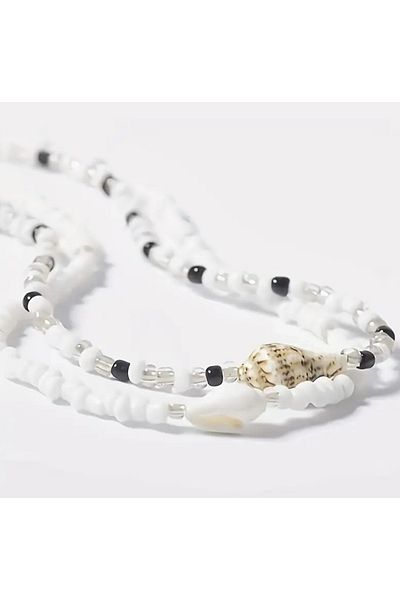 MYSTERY TAKI AKSESUAR Double Natural Sea Shell Pendant