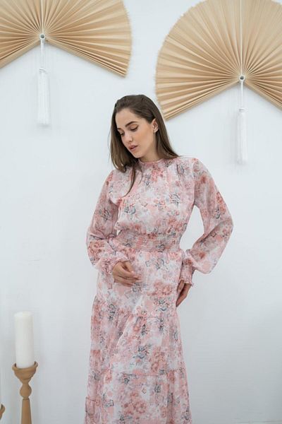 modaserdem Pink Chanzelize Floral Print Dress