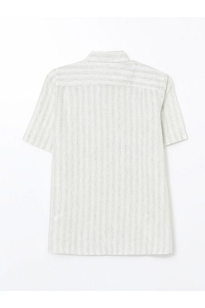 LC Waikiki SOUTHBLUE Ανδρικό πουκάμισο με κοντό μανίκι με κανονική εφαρμογή