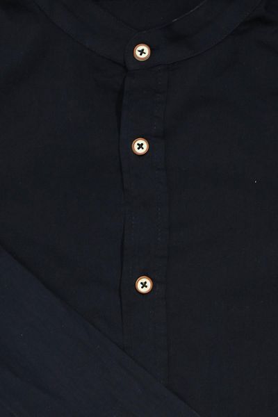 ASG TEKSTİL Slim Fit Μακρύ μανίκι Εύκολο στο σιδέρωμα Απορροφητικό ιδρώτα Αναπνεύσιμη Υφή Μαύρο Ανδρικό Πουκάμισο Four Seasons