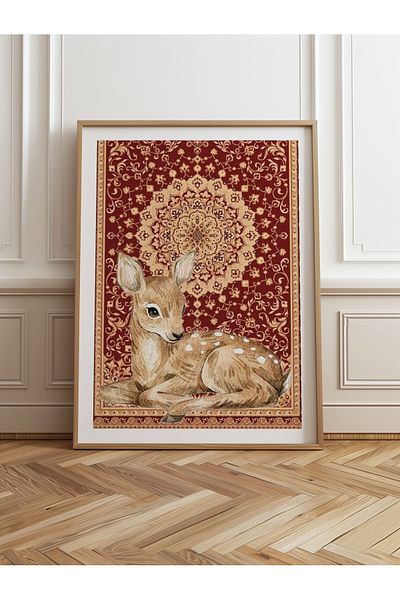 HOMEPACK Единична картина в дървена рамка, единичен плакат, картина TK/1047