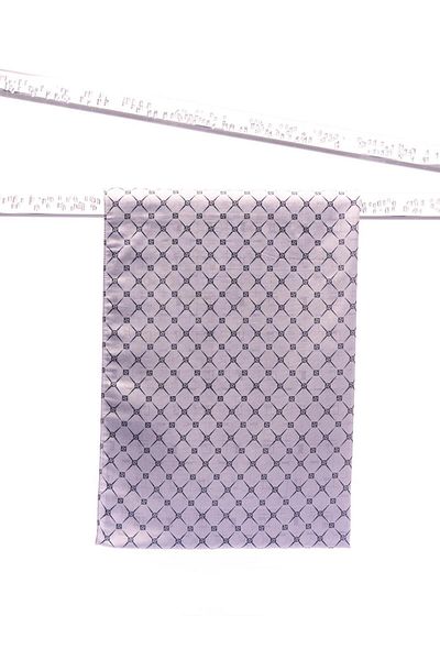 Kayra Monogram Patterned Shawl Gray