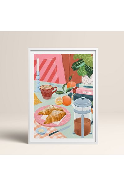 HOMEPACK Single Wooden Framed Painting One Piece Poster Painting Tk/1044