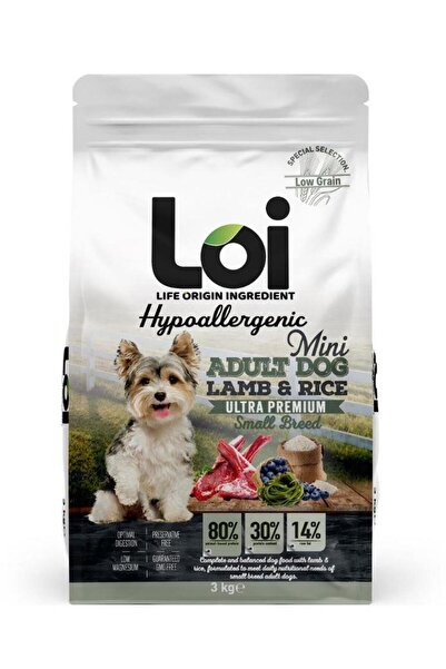 Loi MİNİ ADULT KUZU ETLİ KÖPEK MAMASI 3 KG