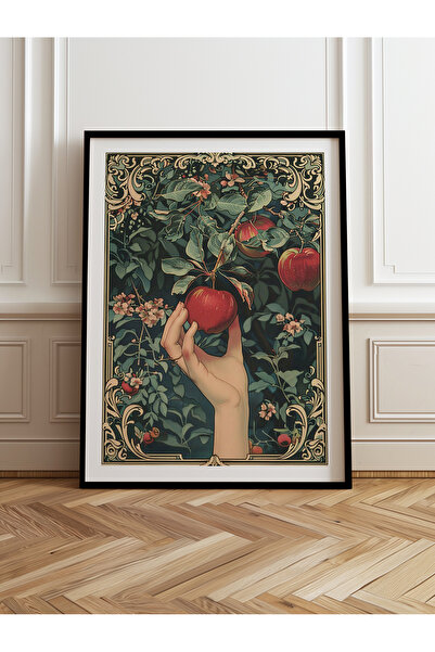 HOMEPACK Tekli Ahşap Çerçeveli Tablo Tek Parça Poster Tablo TK/1048