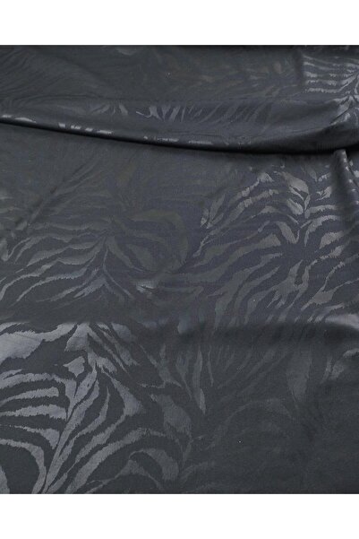 Kumaş Parça Чорний джерсі з золотим тисненням (ширина 150 см, довжина 235 см)