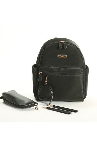 MY Collection 7345 Diamond Satin - Leather Mother Baby Care Backpack