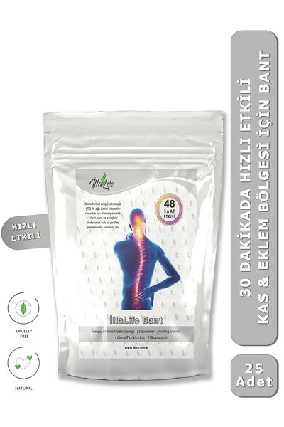 İlla Life Fast Acting Tape Heat Tape 25 Large Size Muscle Joint Waist Leg Arm Shoulder Ride
